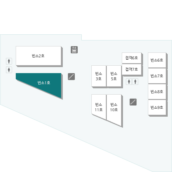 별관 지하 1층으로 내려오시면 엘리베이터 정면 부근에 있습니다.